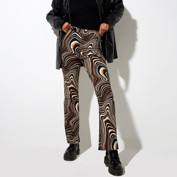 Motel Zoven trousers 70s ripple print - Picture 2 of 4